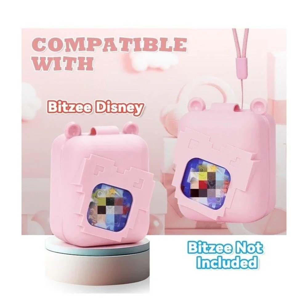 Silicone Case for Bitzee Magicals Interactive Toy Digital Pet and Case, Pink